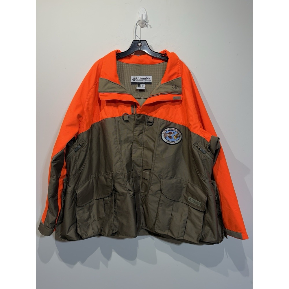 Columbia Ptarmigan Jacket Hunting Shooting Upland Coat Orange 3XL Ruffed Grouse
